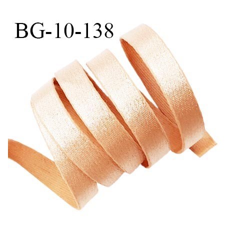 Devant bretelle 10 mm en polyamide attache bretelle rigide pour anneaux couleur chair doré haut de gamme prix au mètre