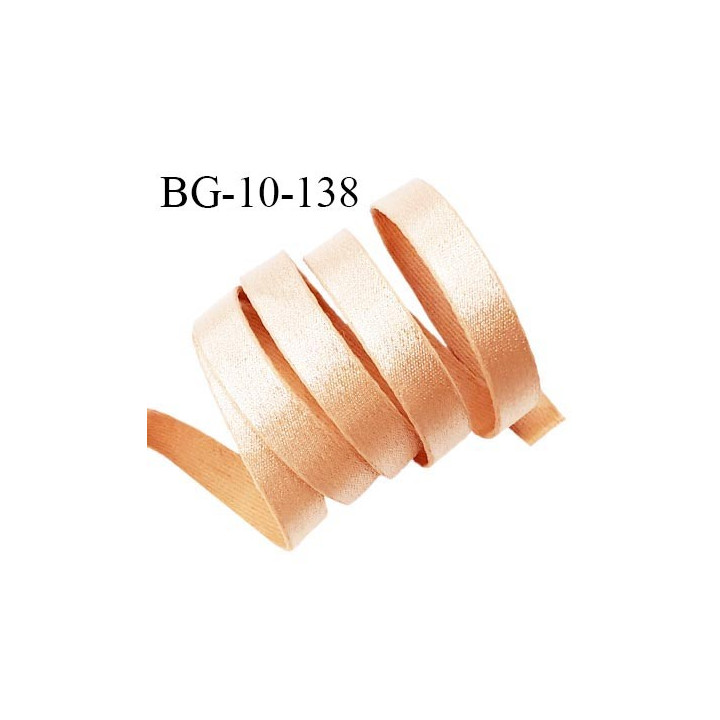 Devant bretelle 10 mm en polyamide attache bretelle rigide pour anneaux couleur chair doré haut de gamme prix au mètre