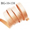 Devant bretelle 10 mm en polyamide attache bretelle rigide pour anneaux couleur chair doré haut de gamme prix au mètre