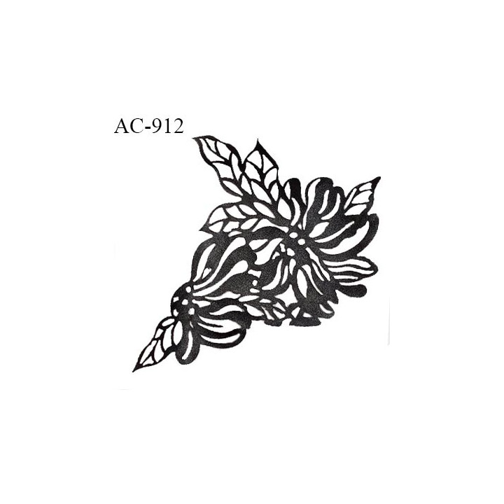 Décor ornement motif imitation cuir largeur 11.5 cm hauteur 12.5 cm prix à l'unité