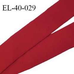Elastique 40 mm spécial lingerie sport et caleçon couleur bordeaux haut de gamme fabrication française prix au mètre