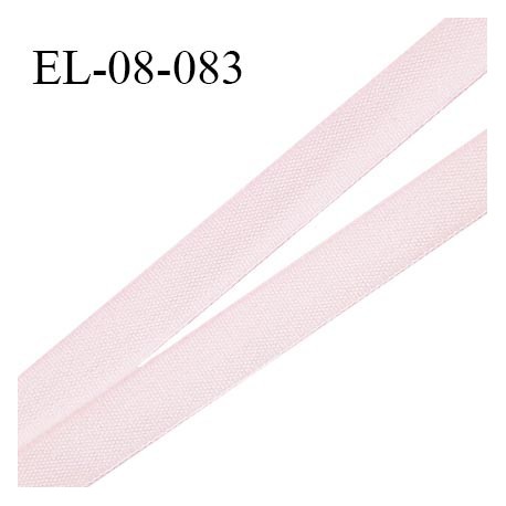 Elastique 8 mm fin spécial lingerie couleur rose pâle grande marque fabriqué en France prix au mètre