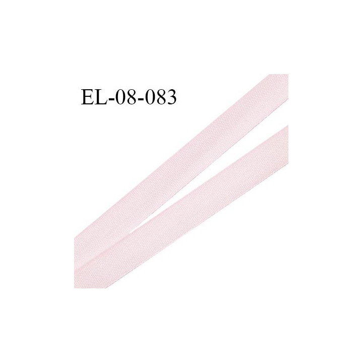 Elastique 8 mm fin spécial lingerie couleur rose pâle grande marque fabriqué en France prix au mètre