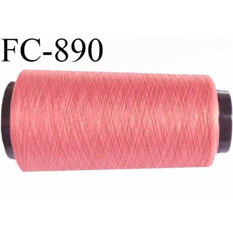 CONE de fil mousse polyamide fil n° 120 couleur rose longueur de 1000 mètres bobiné en France