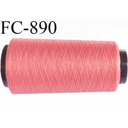 CONE 2000 m fil mousse polyamide fil n° 120 couleur rose longueur de 2000 mètres bobiné en France