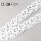 Dentelle 20 mm crochets couleur blanc largeur 20 mm prix au mètre