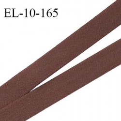 Elastique lingerie 10 mm haut de gamme couleur chocolat largeur 10 mm fabriqué en France prix au mètre