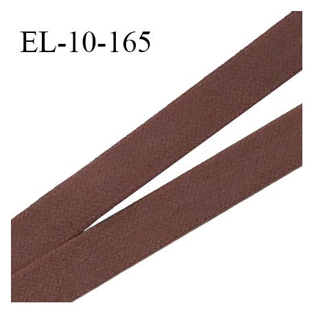 Elastique lingerie 10 mm haut de gamme couleur chocolat largeur 10 mm fabriqué en France prix au mètre