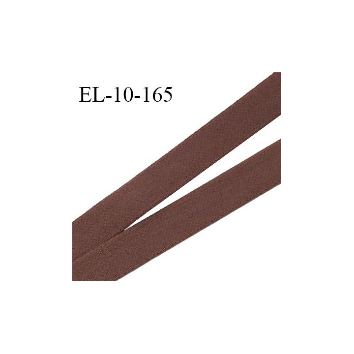 Elastique lingerie 10 mm haut de gamme couleur chocolat largeur 10 mm fabriqué en France prix au mètre