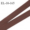 Elastique lingerie 10 mm haut de gamme couleur chocolat largeur 10 mm fabriqué en France prix au mètre