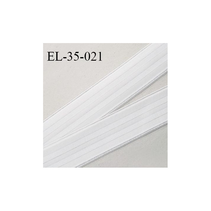 Elastique polygomme 35 mm couleur naturel haut de gamme smock séchage rapide largeur 35 mm prix au mètre