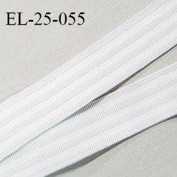 Elastique polygomme 25 mm couleur naturel haut de gamme smock séchage rapide largeur 25 mm prix au mètre