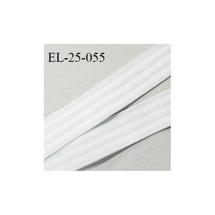 Elastique polygomme 25 mm couleur naturel haut de gamme smock séchage rapide largeur 25 mm prix au mètre