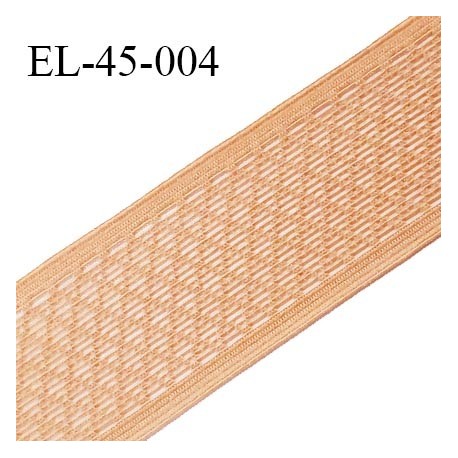 Elastique 42 mm haut de gamme élastique ajouré très souple fabriqué en France couleur chair largeur 42 mm prix au mètre