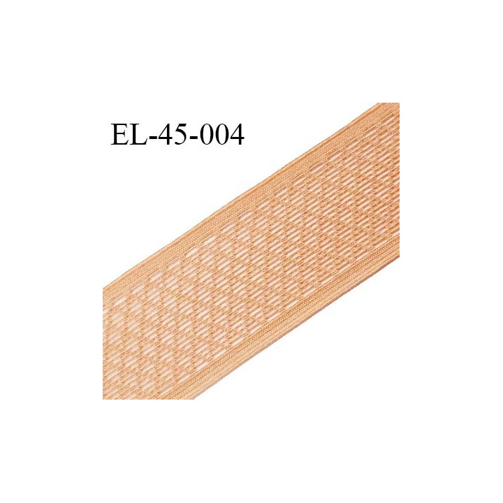 Elastique 42 mm haut de gamme élastique ajouré très souple fabriqué en France couleur chair largeur 42 mm prix au mètre