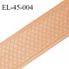 Elastique 42 mm haut de gamme élastique ajouré très souple fabriqué en France couleur chair largeur 42 mm prix au mètre