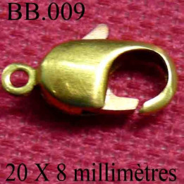 FERMOIR DE BERE  20 millimètres par 0,8 millimètres POUR REPARER OU CREER VOS BIJOUX