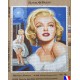 Canevas 45x60 marque ROYAL PARIS marilyne monroe dimension 45 centimètres par 60 centimètres 100 % coton