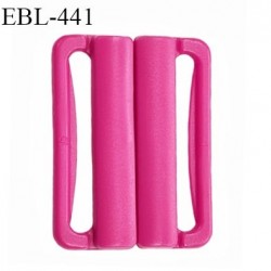 Boucle clip 30 mm attache réglette pvc spécial maillot de bain couleur rose fushia haut de gamme prix à l'unité
