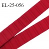 Elastique 24 mm bretelle et lingerie haut de gamme couleur rouge baiser largeur 24 mm fabriqué en France prix au mètre