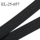 Elastique 24 mm bretelle et lingerie haut de gamme couleur noir avec motifs largeur 24 mm fabriqué en France prix au mètre