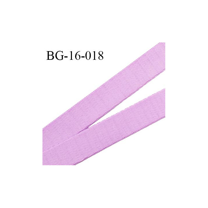 Devant bretelle 16 mm en polyamide attache bretelle rigide pour anneaux couleur parme haut de gamme prix au mètre