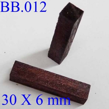 pièce en bois éxotique 30 x 6 mm POUR REPARER OU CREER VOS BIJOUX BICHE DE BERE