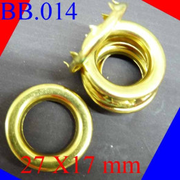 pièce oeillet en métal doré  27 x 17 mm   POUR REPARER OU CREER VOS BIJOUX BICHE DE BERE