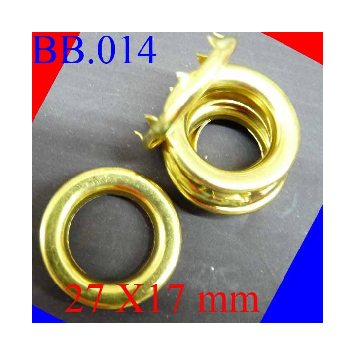 pièce oeillet en métal doré  27 x 17 mm   POUR REPARER OU CREER VOS BIJOUX BICHE DE BERE