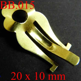 pièce en métal doré  20 x 10 mm pour boucle d'oreille  POUR REPARER OU CREER VOS BIJOUX BICHE DE BERE