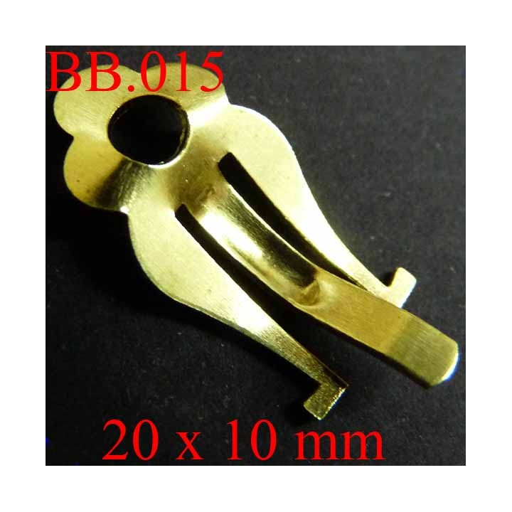 pièce en métal doré  20 x 10 mm pour boucle d'oreille  POUR REPARER OU CREER VOS BIJOUX BICHE DE BERE