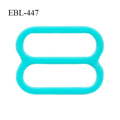 Réglette 16 mm de réglage de bretelle pour soutien gorge et maillot de bain en pvc couleur bleu vert prix à l'unité