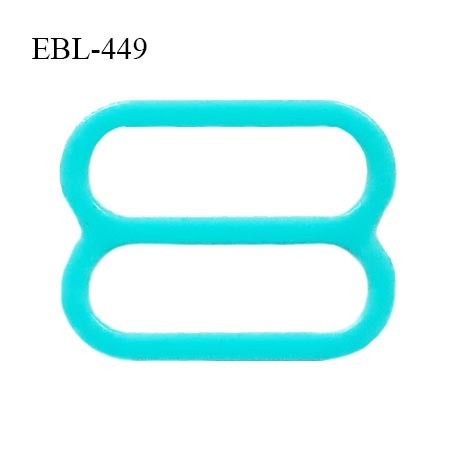 Réglette 18 mm de réglage de bretelle pour soutien gorge et maillot de bain en pvc couleur bleu vert prix à l'unité