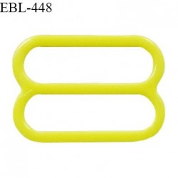 Réglette 16 mm de réglage de bretelle pour soutien gorge et maillot de bain en pvc couleur jaune citron prix à l'unité