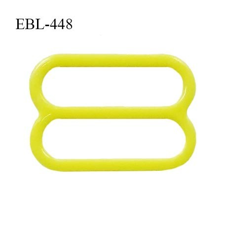 Réglette 16 mm de réglage de bretelle pour soutien gorge et maillot de bain en pvc couleur jaune citron prix à l'unité