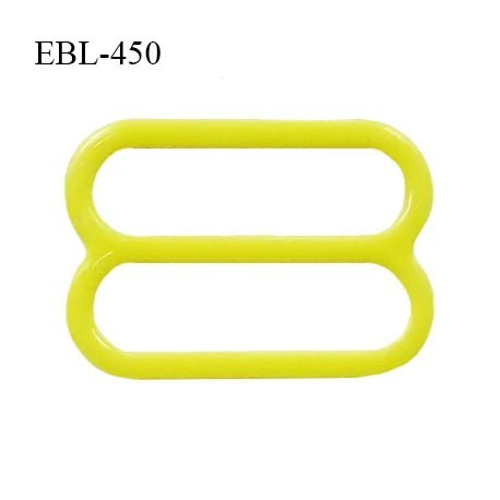 Réglette 18 mm de réglage de bretelle pour soutien gorge et maillot de bain en pvc couleur jaune citron prix à l'unité