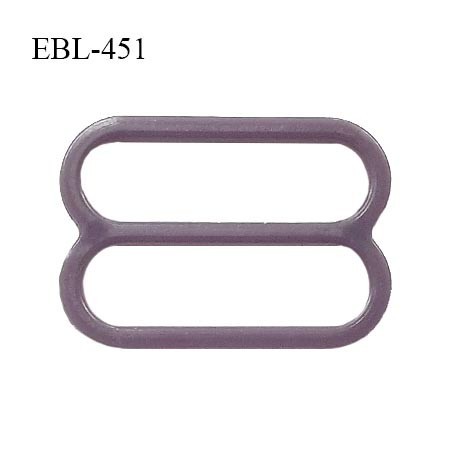 Réglette 18 mm de réglage de bretelle pour soutien gorge et maillot de bain en pvc couleur prune parme prix à l'unité