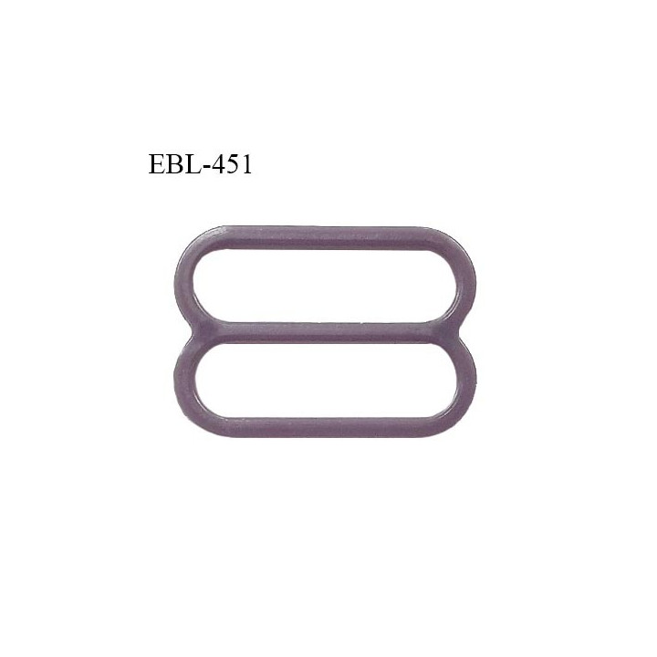Réglette 18 mm de réglage de bretelle pour soutien gorge et maillot de bain en pvc couleur prune parme prix à l'unité