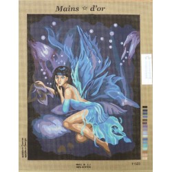 Canevas à broder 50 x 60 cm marque MAINS D'OR thème "la fée"