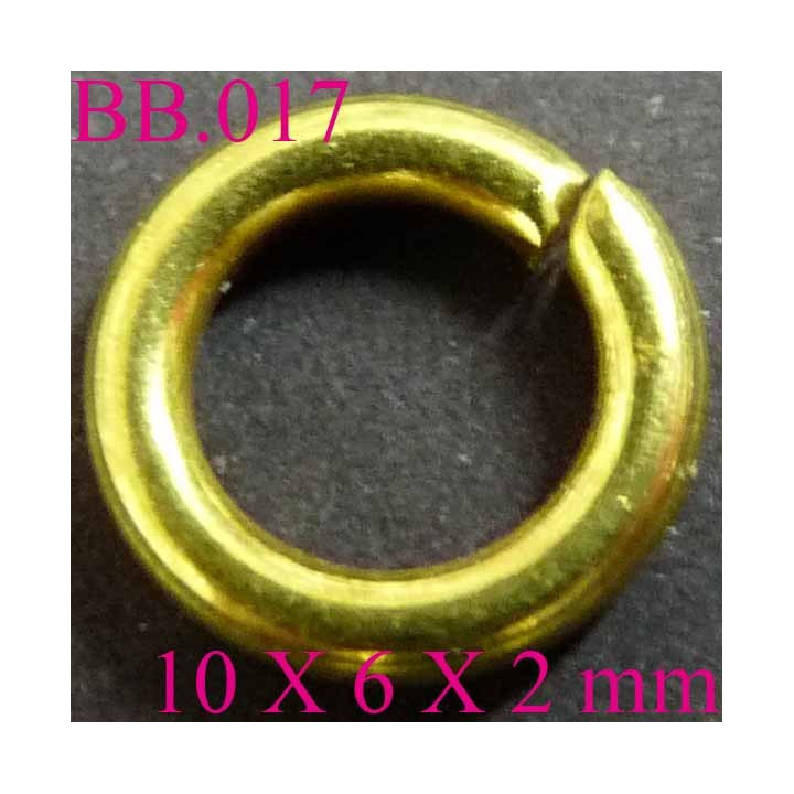 anneau en métal doré PIECES BICHE DE BERE 10 x 6 x 2 mmmm POUR REPARER OU CREER VOS BIJOUX BICHE DE BERE