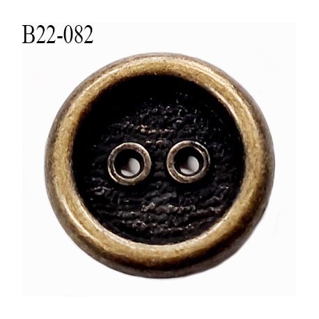 Bouton 22 mm style ancien en métal couleur laiton vieilli diamètre 22 mm prix à l'unité