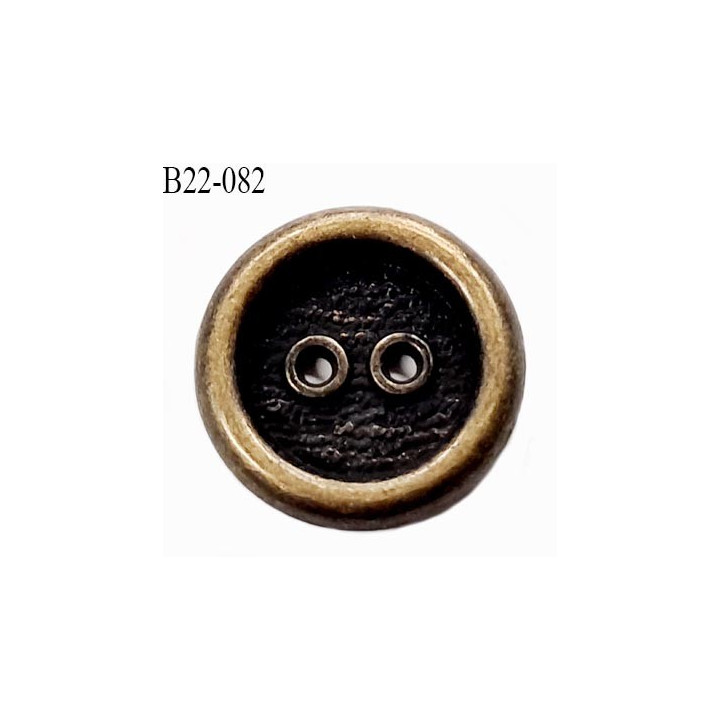 Bouton 22 mm style ancien en métal couleur laiton vieilli diamètre 22 mm prix à l'unité