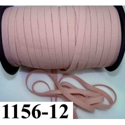 élastique plat largeur 12 mm couleur rose chair vendu au mètre