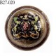 bouton 20 mm en métal style ancien ancien motif en couleur accroche avec un anneau diamètre 20 millimètres