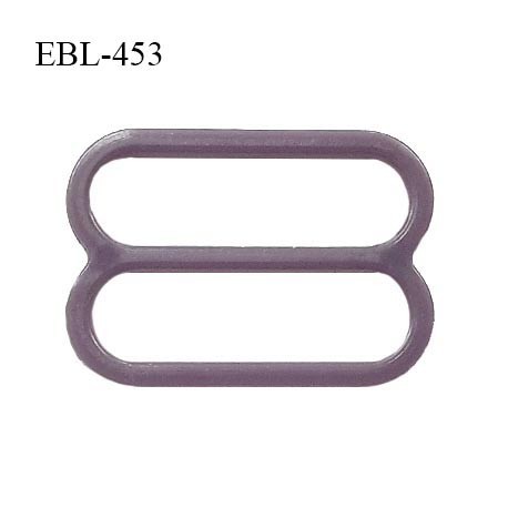 Réglette 16 mm de réglage de bretelle pour soutien gorge et maillot de bain en pvc couleur prune parme prix à l'unité