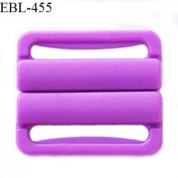 Boucle clip 30 mm attache réglette pvc spécial maillot de bain couleur violet haut de gamme prix à l'unité