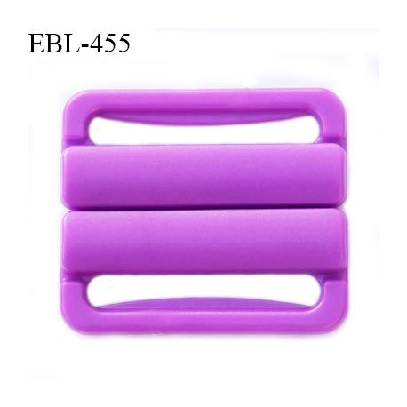 Boucle clip 30 mm attache réglette pvc spécial maillot de bain couleur violet haut de gamme prix à l'unité