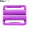 Boucle clip 30 mm attache réglette pvc spécial maillot de bain couleur violet haut de gamme prix à l'unité