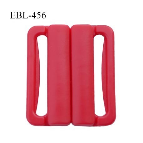 Boucle clip 30 mm attache réglette pvc spécial maillot de bain couleur rouge haut de gamme prix à l'unité