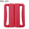 Boucle clip 30 mm attache réglette pvc spécial maillot de bain couleur rouge haut de gamme prix à l'unité